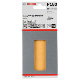 Brusný papír C470, balení po 10 kusech. Bosch 2608607233