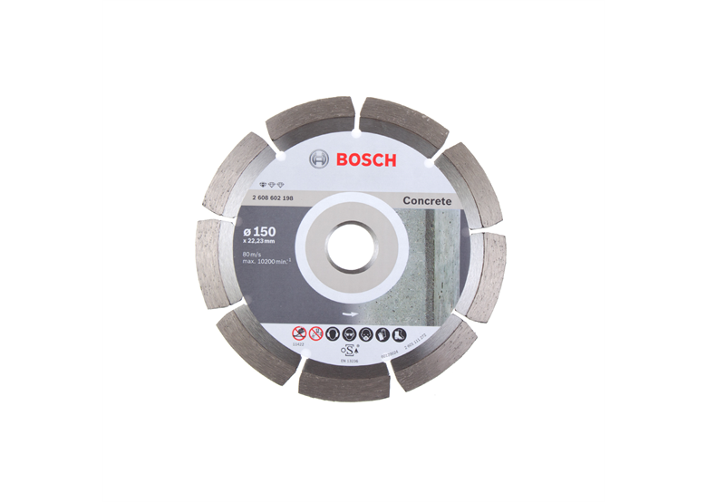 Diamantový řezný kotouč 150x22,23x2mm Bosch Standard for Concrete