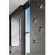 Wall lamp SOLIDO black Sollux Lighting Blue Sapphire