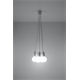 Pendant lamp DIEGO 5 white Sollux Lighting Nickel
