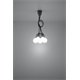 Pendant lamp DIEGO 5 grey Sollux Lighting Nickel