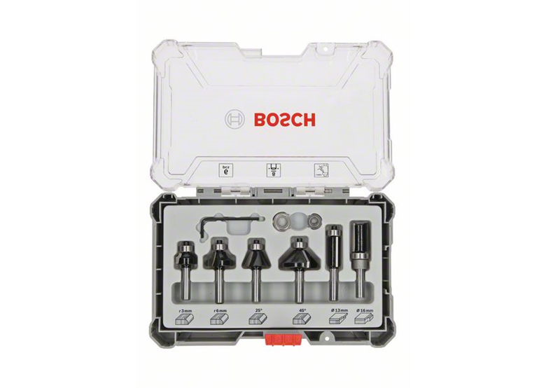 Sada 8mm stopkových fréz 6ks. Bosch 2607017469