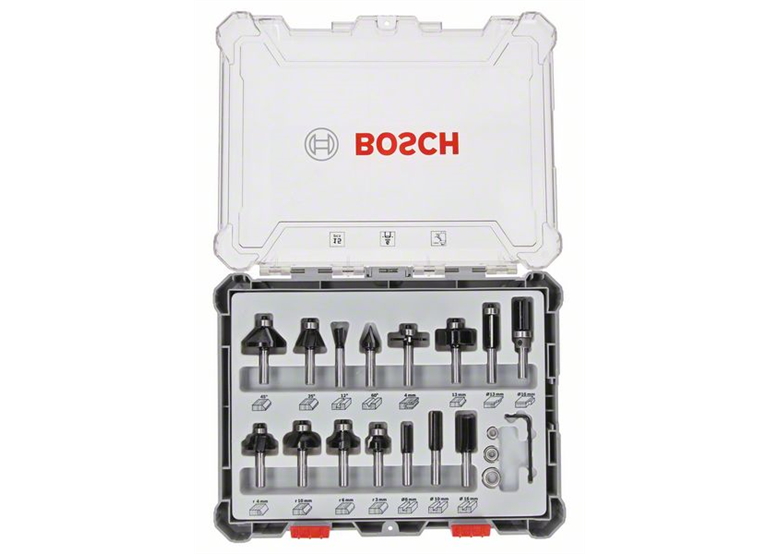 Sada fréz se stopkou 6 mm 15 ks. Bosch 2607017471