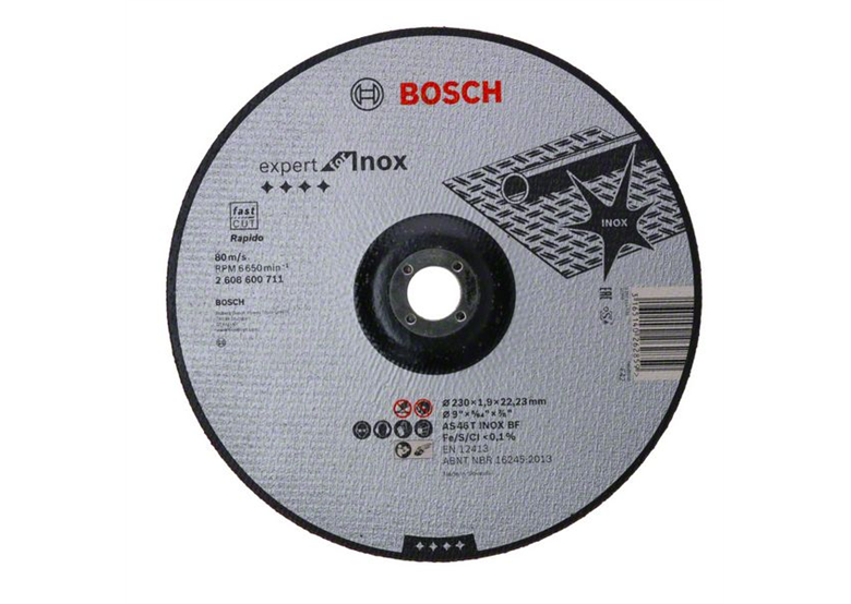 Zakřivený řezný kotouč 230x22,23 mm Bosch Expert for Inox