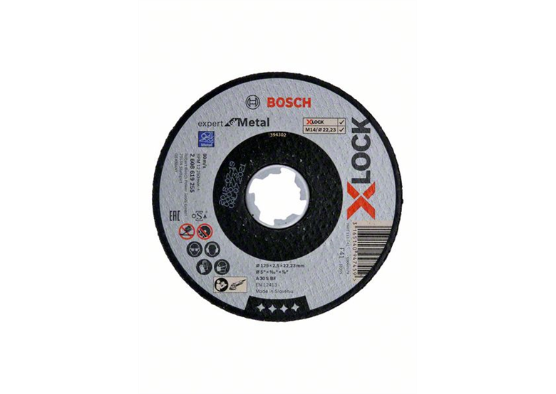 Kotouč X-Lock z oxidu hlinitého 125x22,23x2,5mm Bosch Expert for Metal
