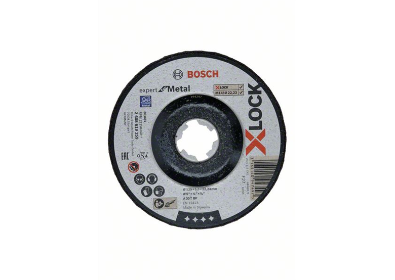 Kotouč X-Lock z oxidu hlinitého 125x22,23x6mm Bosch Expert for Metal