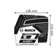 Lineární bodový laser Bosch GCL 2-50 CG