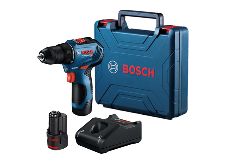 Aku vrtačka/šroubovák Bosch GSR 12V-30 2x2.0Ah