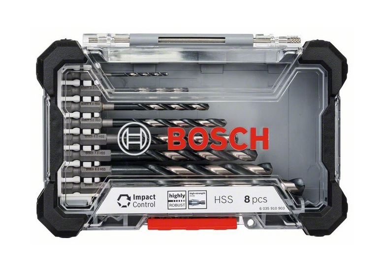 Sada vrtáků do kovu 8ks. Bosch HSS Impact Control