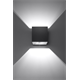 Wall lamp QUAD 1 black Sollux Lighting Deep Space