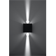 Wall lamp LUCA black LED IP54 Sollux Lighting Deep Space