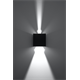 Wall lamp LUCA black LED IP54 Sollux Lighting Deep Space