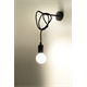 Wall lamp EDISON black Sollux Lighting Nickel