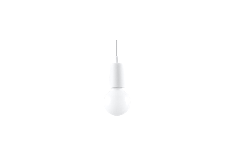 Pendant lamp DIEGO 1 white Sollux Lighting Nickel