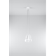 Pendant lamp DIEGO 3 white Sollux Lighting Nickel
