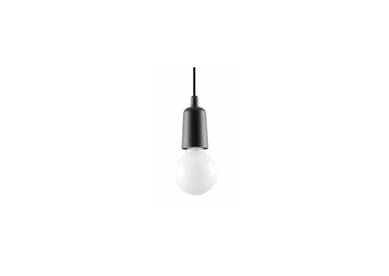 Pendant lamp DIEGO 1 black Sollux Lighting Nickel