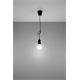 Pendant lamp DIEGO 1 black Sollux Lighting Nickel