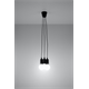 Pendant lamp DIEGO 3 black Sollux Lighting Nickel