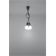 Pendant lamp DIEGO 3 grey Sollux Lighting Nickel