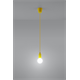 Pendant lamp DIEGO 1 yellow Sollux Lighting Nickel