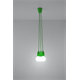 Pendant lamp DIEGO 3 green Sollux Lighting Nickel
