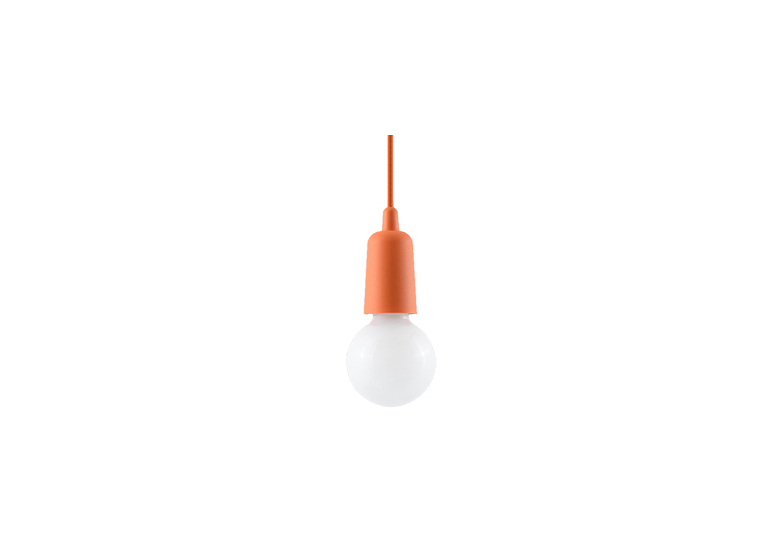 Pendant lamp DIEGO 1 orange Sollux Lighting Nickel