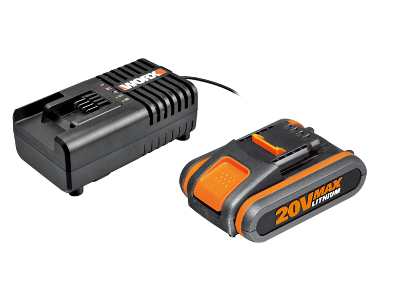 20V 4,0Ah baterie a 2A nabíječka Worx Power Share WA3604